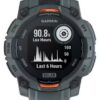 Montre GPS Garmin Instinct 3 Solar - 45 mm Bleu Twilight avec Bracelet en Silicone Bleu Twilight