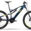 VTT Electrique Tout-Suspendu Raymon FullRay 130E 6.0 Sram SX 12V 630Wh 27.5'' Bleu Vert
