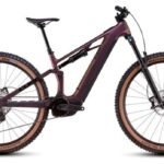 VTT Électrique Tout-Suspendu Cube Stereo Hybrid One44 HPC SLX 800 Shimano Deore XT 12V 800 Wh 29'' Violet Vert Molotov 2025