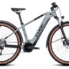 VTT Électrique Semi-Rigide Cube Reaction Hybrid Performance 500 Allroad Shimano Alivio 9V 500 Wh 27.5'' Gris Vert Swamp