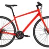 Vélo de Ville Fitness Cannondale Quick 5 Shimano Tourney 7V 700 mm Rouge Acid