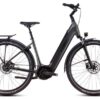 Vélo de Ville Électrique Cube Supreme Hybrid Deluxe One 625 Easy Entry Shimano Nexus 8V Courroie 625 Wh 700 mm Gris Noir Slate 2025
