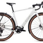 Vélo de Gravel Électrique Cube Nuroad Hybrid C:62 Race FE 400X Shimano GRX 12V 400 Wh 700 mm Gris Vert Desertstone 2025
