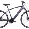 VTC Électrique BH Atom Cross Shimano Altus 8V 500 Wh 700 mm Gris Plata 2023 - Produit Reconditionné