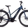 VTC Électrique Cube Touring Hybrid One 625 Trapeze Shimano Cues 9V 625 Wh 700 mm Bleu Deep Sea 2025
